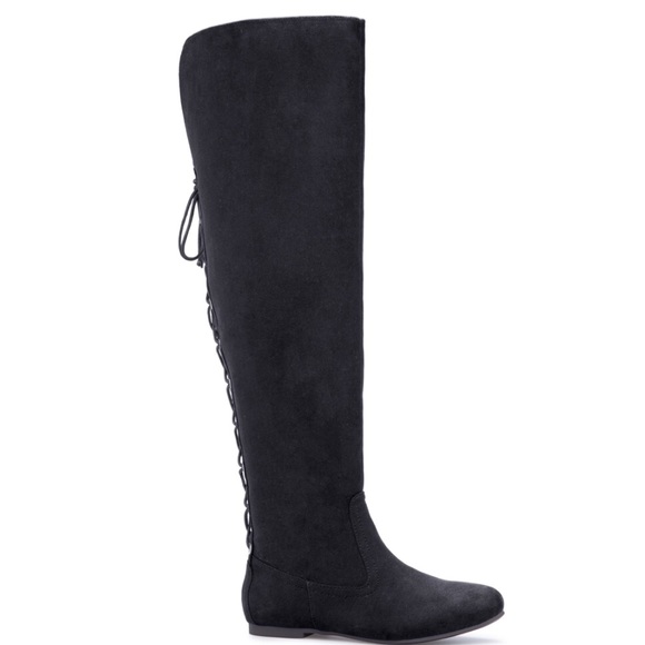 Black Thigh High Boots