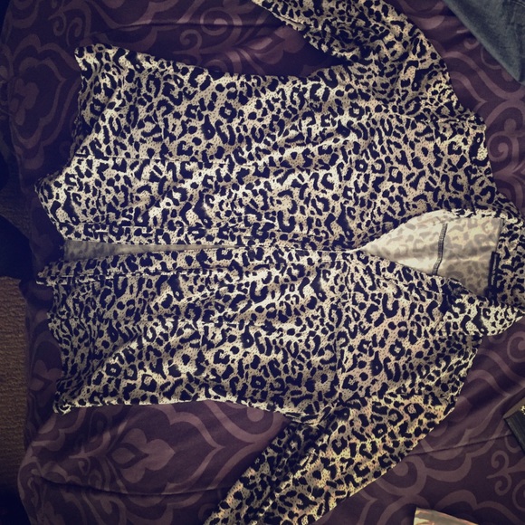 Sexy and dressy animal print blouse