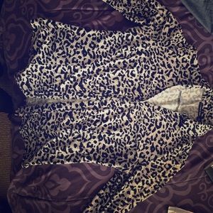 Sexy and dressy animal print blouse