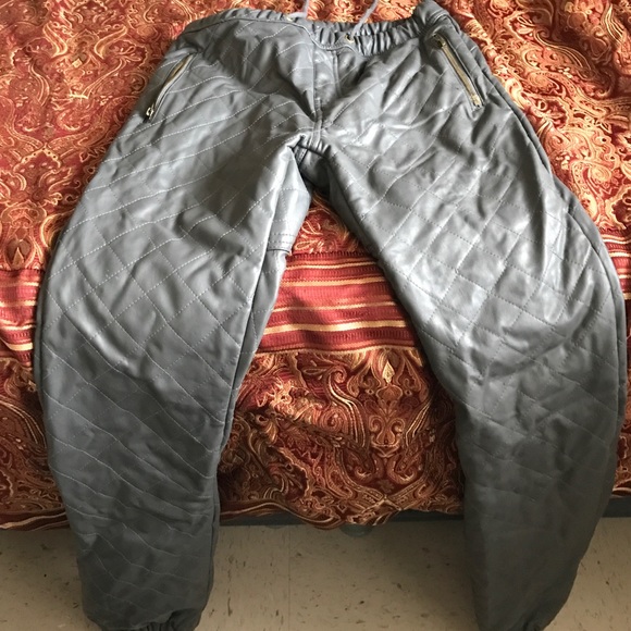 Kite faux leather joggers