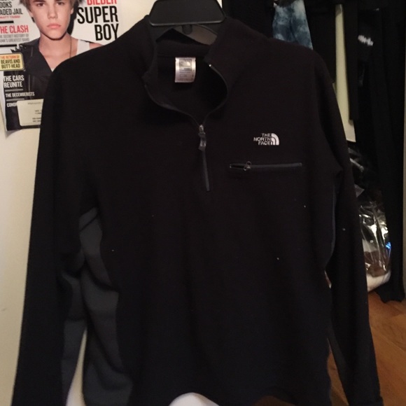 Mens North Face Light Quarter Zip Fleece