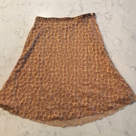 Knee length swing skirt