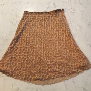 Knee length swing skirt