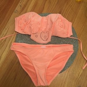 Salmon colored Target bathing suit