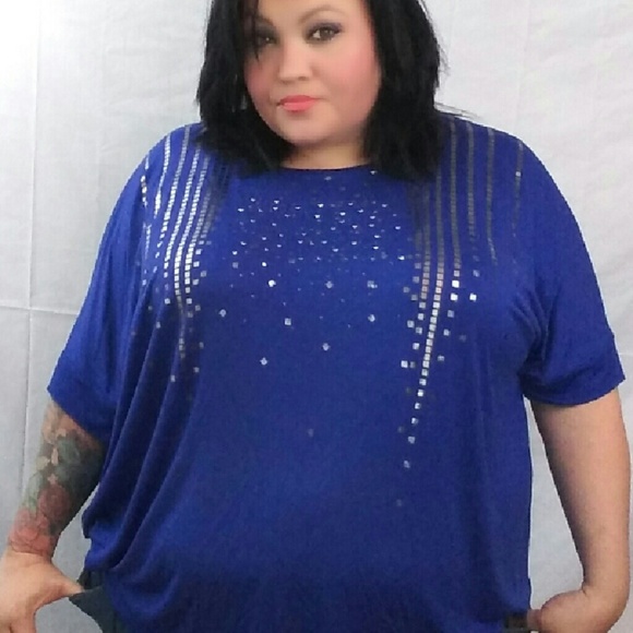 Purple Avenue plus tunic with sparkles 22-24 3xl