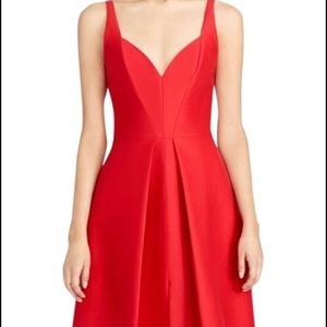 Halston heritage red gown