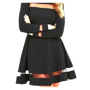 Lulus Black skater dress