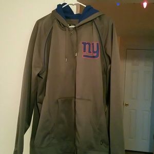 NY football Giants zip up hoodie