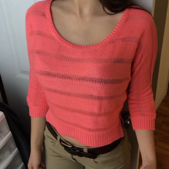 Knitted Coral Sweater