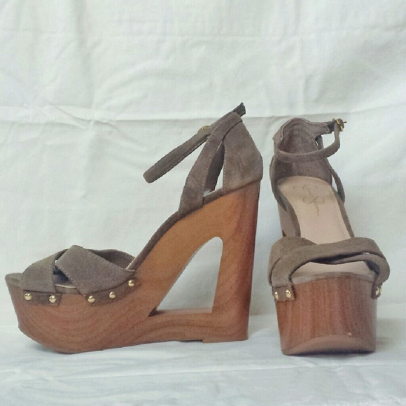 Jessica Simpson Shoes - NWOT Jessica Simpson Niki Cut-out Wedge Sandals