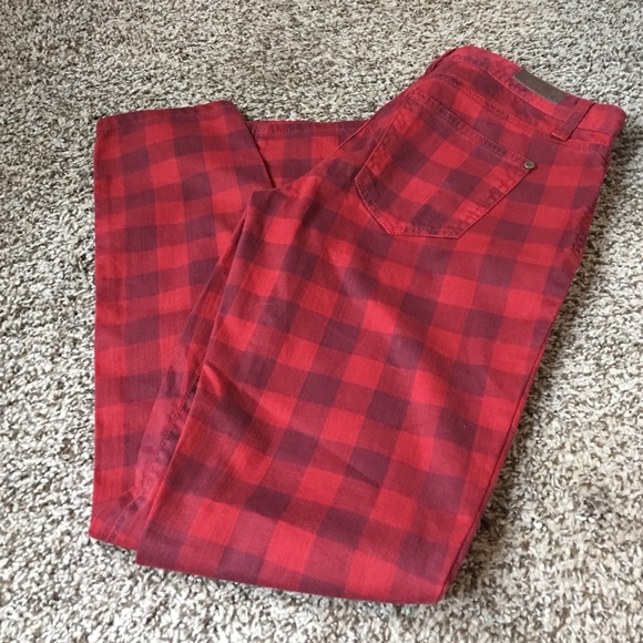 Tommy Hilfiger Pants - Tommy Hilfiger Red Plaid Pants.