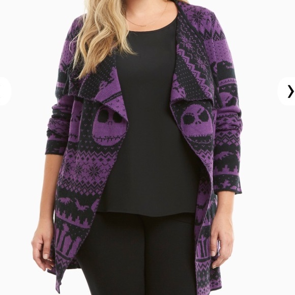 Torrid Nightmare Before Xmas Fair Isle Cardigan