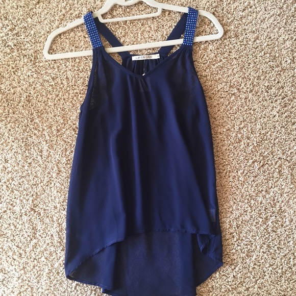 Solid v neck semi sheer