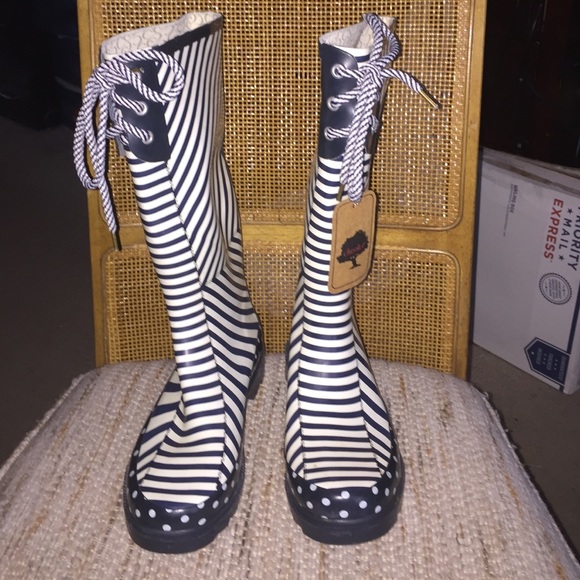 Chooka Shoes - ***NWT***.  Chooka Striped Rain Boots