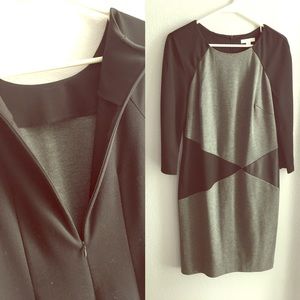 Black Dress with Leather