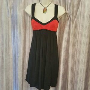 🔥Black and Red flowy summer dress