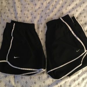 Nike Dri-Fit Running Shorts sizeL TWO PAIRS