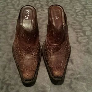 MIA  Country Western Slip-on Boots Mules Clogs