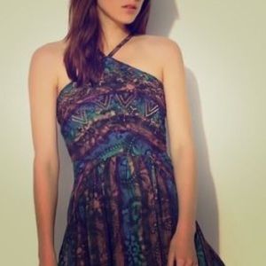Ecote beaded multi color mini dress