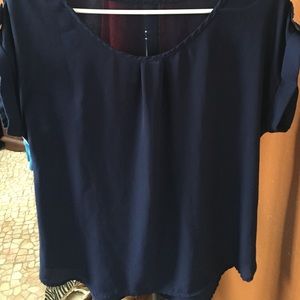 Navy Blue Blouse