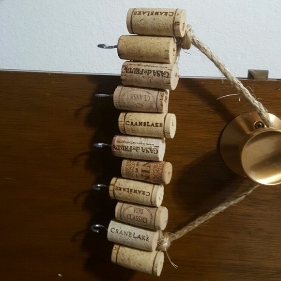 Custom made wine cork necklace holder