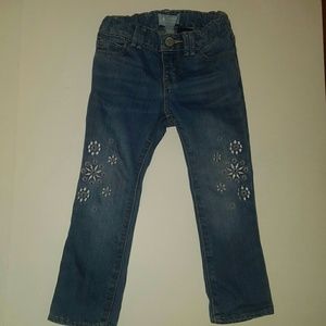 Baby Kids Gap Embroidered Jeans (3T)