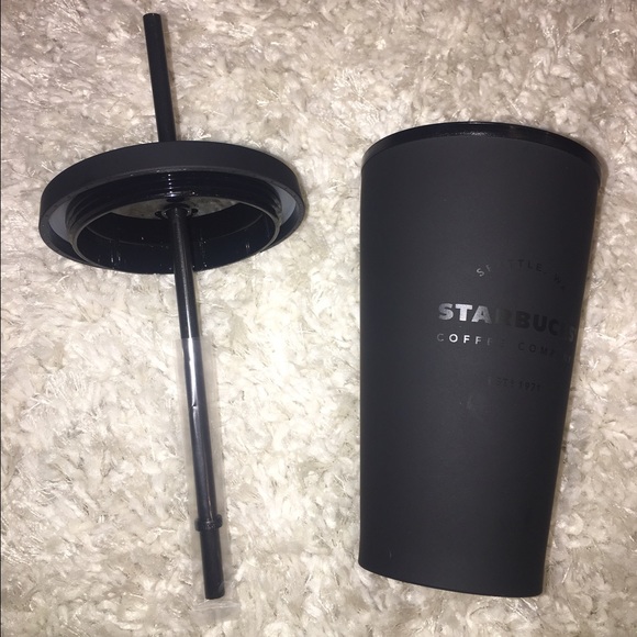 Matte Black Starbucks Cups (4) - Picture 2 of 4