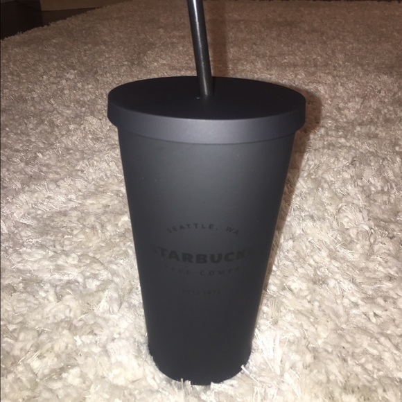 Matte Black Starbucks Cups (4) - Picture 3 of 4