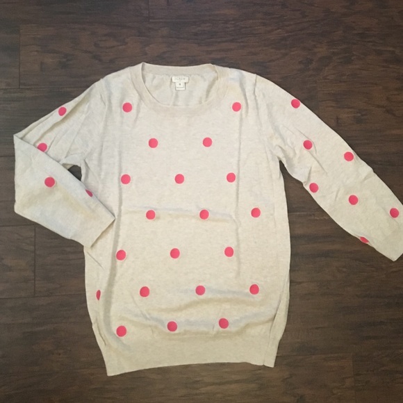 J Crew Polka Dot Sweater - M