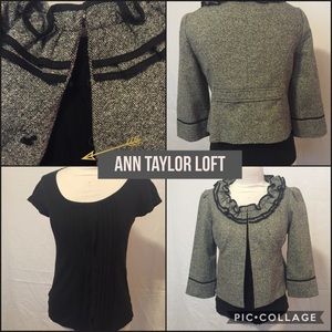 Beautiful Tweed Jacket w-3/4 length Sleeves