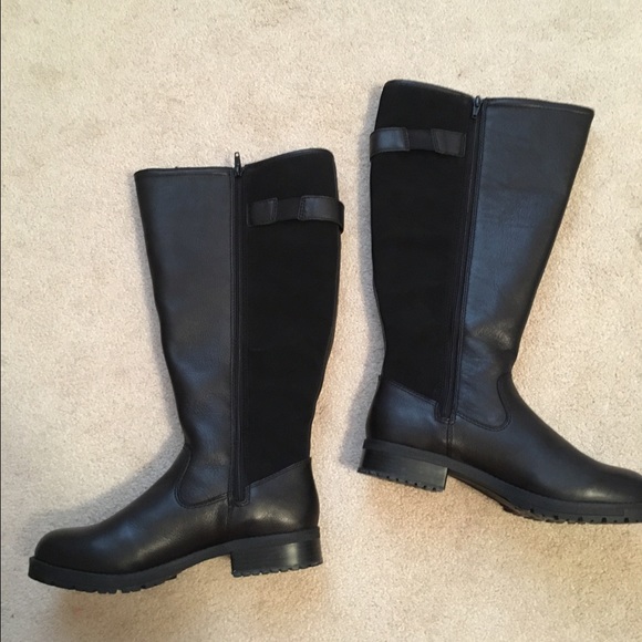 Black Faralyn May waterproof leather Clarks - Picture 2 of 4