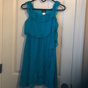 Turquoise sleeveless dress
