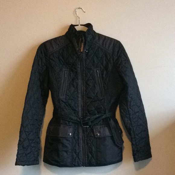 Banana Republic Black Quilt Coat