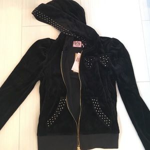 Black juicy couture velour jacket