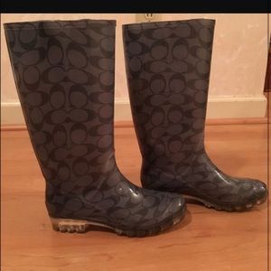 Coach rain boots❗️❗️❗️