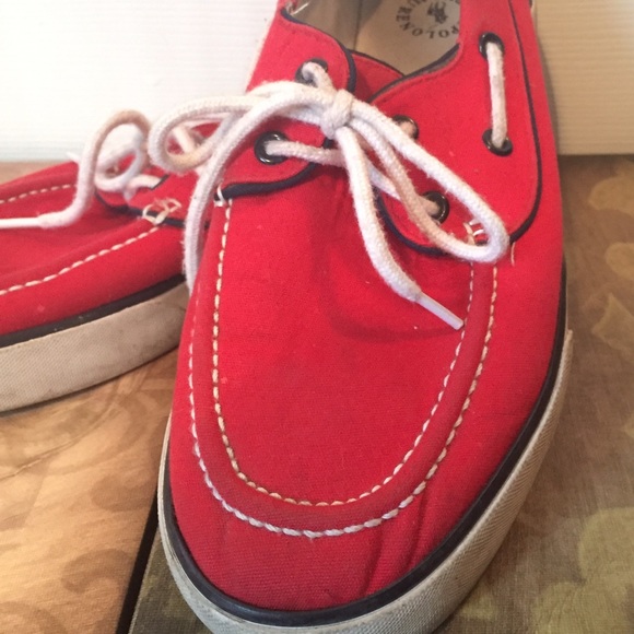 Red Polo shoes