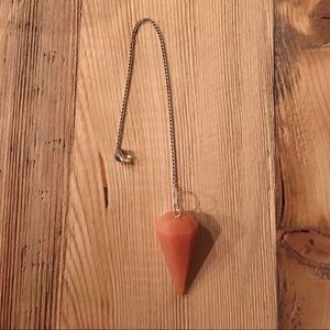 Orange Calcite Pendulum