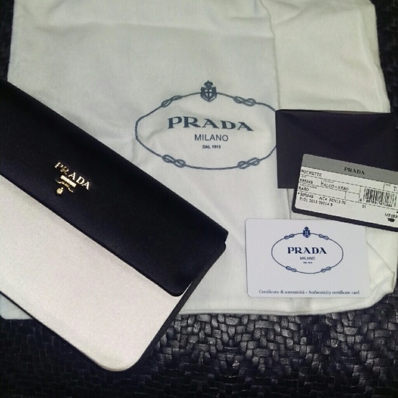 Authentic Prada clutch.