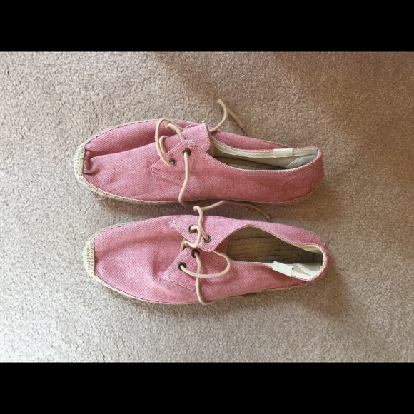 Soludos espadrilles flats tie string pink
