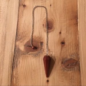 Red Jade Crystal Pendulum