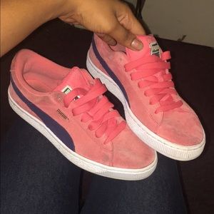 Suede pumas for sale