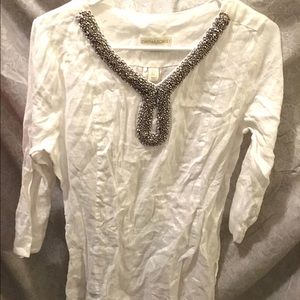 Cynthia rowley beaded tunic