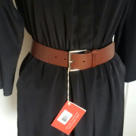 Dooney Alto Vachetta Leather Belt MD234 Brown
