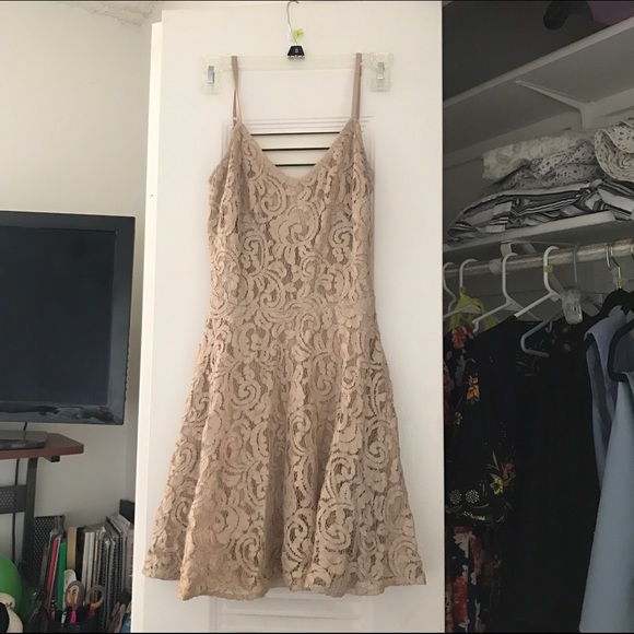 Champagne/Gold Mini Dress