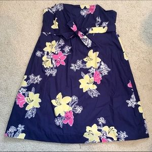 Lilly Pulitzer floral navy dress