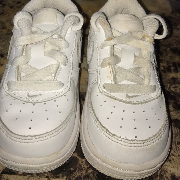 Nike Air Force Ones White Size 6c - Picture 3 of 3