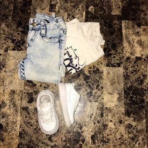 Nike Air Force Ones White Size 6c