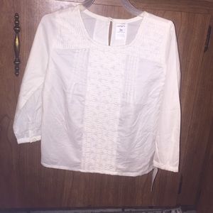NWT Carters Toddlers girl long sleeve dress shirt