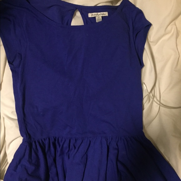 Blue peplum