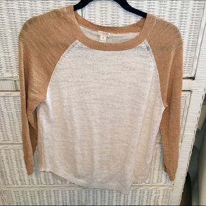 J. Crew baseball sweater tee